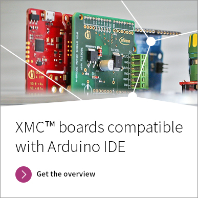 XMC Boards Compatible with Arduino IDE Banner
