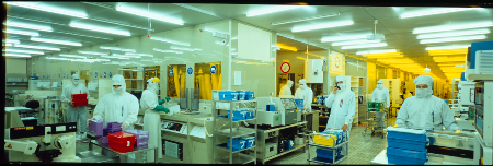 The clean room at the Villach site in the mid-90s
