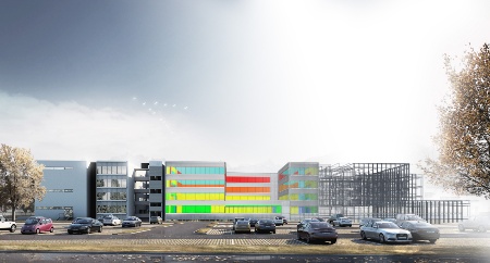 Das neue Forschungsgebäude am Infineon-Standort Villach erhält einen „Digitalen Zwilling“.  © Arrowhead Tools