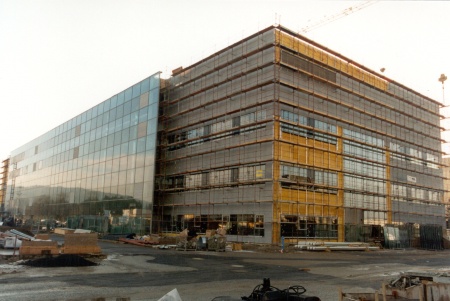 Hall 16 during the construction phase