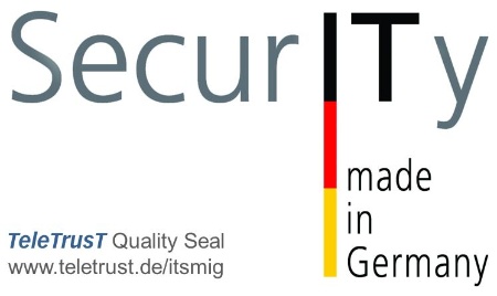 Infineon trägt seit 2015 das Qualitätszeichens „IT Security made in Germany“ des Bundesverbands IT-Sicherheit e.V. (TeleTrusT).
