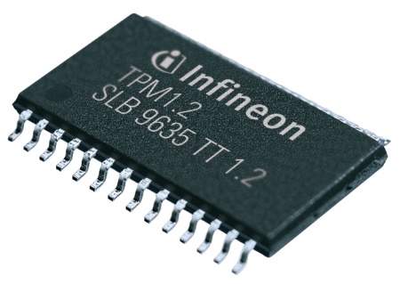 Infineon's Trusted Platform Module (TPM) security microcontroller supports the main specification 1.2 of the Trusted Computing Group (TCG). Its TPM security solution features a secure chip hardware, a complete suite of embedded security and TPM system management utilities as well as application software