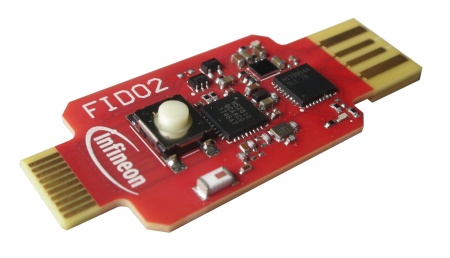 Infineon is the first supplier of hardware-based security chips to publicly demonstrate a reference design for FIDO2. The design uses the Infineon SLE 78 security controller: It is the only single chip solution on the market that integrates a USB and NFC interface, which is suited for use in both USB and USB/NFC token designs. 