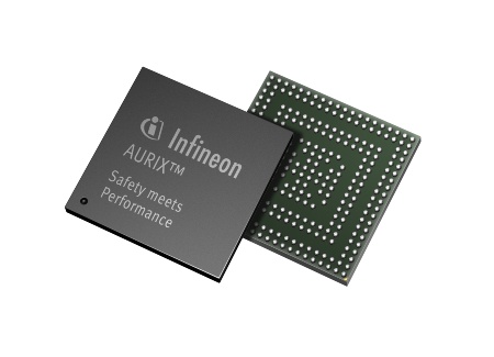 Infineon will add a new device to its AURIX microcontroller family. It will specifically address new automotive 77 GHz radar applications such as high-end corner radar systems.