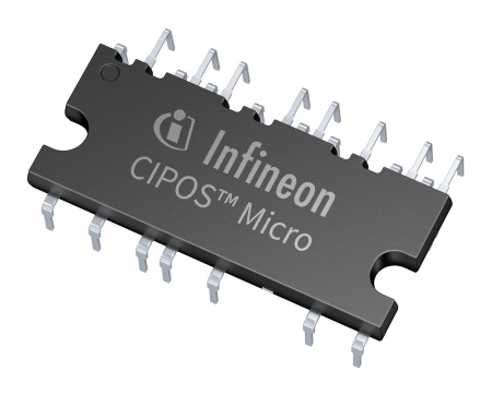 The CIPOS Micro IM231 series features the latest motor drive TRENCHSTOP™6 IGBT and optimized switching characteristics for higher efficiency and low EMI. With 2 kV, this IPM offers the highest UL1557-certified isolation voltage in its class.