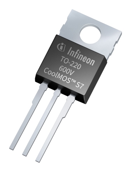 The newly launched 600 V CoolMOS™ S7 product family leads the way for power density and energy efficiency for applications where MOSFETs are switched at a low frequency.