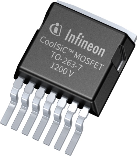 The CoolSiC™ MOSFETs with .XT interconnection technology in a 1200 V optimized D²PAK-7 SMD package enable passive cooling. Up to 80 percent loss reduction compared to a silicon-based solution eliminates the need for cooling fans and related services in servo drives.