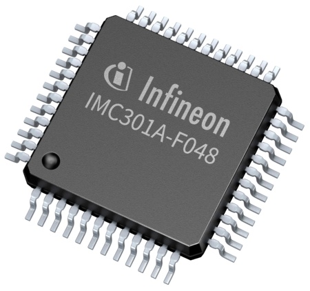 Infineon’s field-proven MCE 2.0 implements highly efficient field oriented control (FOC) of permanent magnet synchronous motors (PMSM). The MCE integrates all required hardware and software building blocks as well as all necessary protection features resulting in a reduced bill of material (BOM).
