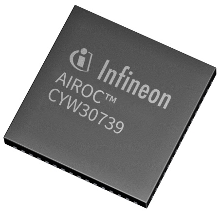 Infineon’s AIROC™ CYW30739 includes -95.5dBm LE Rx and -103.5dBm 802.15.4 sensitivity for reliable, long-range Bluetooth® and multi-protocol connectivity. This smart coexistence creates a seamless interaction between a plethora of connected devices, ultimately providing a better user experience with the smart home. The integrated 96-MHz Arm® Cortex®-M4 microcontroller unit with floating point unit delivers high-performance computing as well as a highly optimized memory system across flash, RAM, and ROM.