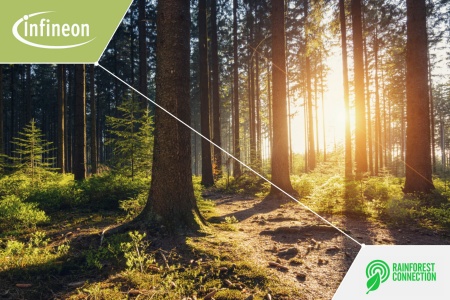 Infineon and Rainforest Connection create real-time monitoring system to detect wildfires in some of the world’s most vulnerable forests 