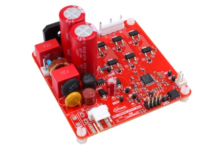 Das Referenzdesign REF_Fridge_D11T_MOS ist ein sofort einsetzbarer dreiphasiger Wechselrichter, der einen iMOTION™ Smart Driver und einen 600-V-CoolMOS™-PFD7-Superjunction-MOSFET integriert.