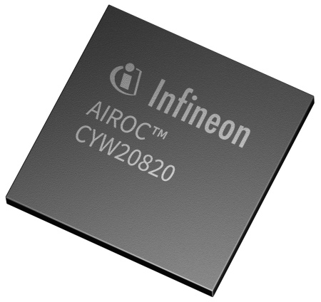 The AIROC™ CYW20820 Bluetooth® & Bluetooth® LE SoC from Infineon provides reliable connectivity and low power with high performance compute capability integrating an ARM® Cortex®-M4 microcontroller unit with floating point unit. It is a highly integrated device with multiple digital interfaces, optimized memory subsystem, and power amplifier delivering up to 11.5 dBm transmit output power in LE and BR modes.