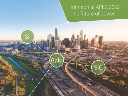 “The future of power”: At APEC 2022 Infineon will be showcasing the industry’s broadest range of power electronics devices. With a portfolio that includes advanced silicon and wide bandgap materials, engineers rely on Infineon for solutions that are higher-power density, smaller in size, improved performance and enable a greener future.