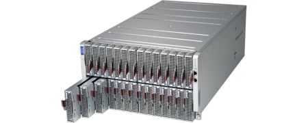 Supermicro’s green computing platform can significantly improve power usage effectiveness. Specifically, the Supermicro MicroBlade® family offers the best server density for a variety of processors. The MicroBlade server uses Infineon’s OptiMOS™ integrated power stages TDA21490 and TDA21535.