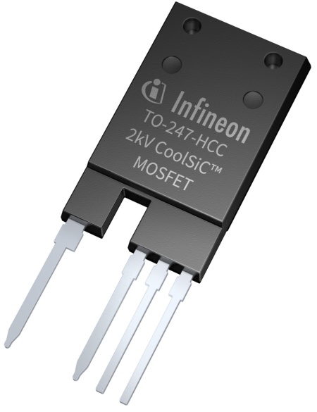 Infineon’s new CoolSiC™ MOSFETs 2000 V are the first discrete silicon carbide devices with a breakdown voltage of 2000 V on the market.