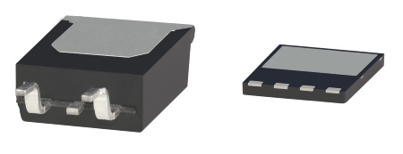 Das neue ThinPAK 8x8-Gehäuse benötigt nur 64 mm² auf der Leiterplatte und damit signifikant weniger als ein alternatives D2PAK-Gehäuse mit 150 mm². Darüber hinaus ist es extrem flach mit nur 1 mm Höhe, im Vergleich zu 4,4 mm beim D2PAK.