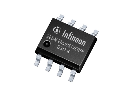 Exceptional robustness of the 2EDN7524 EiceDRIVER™ against ground bounce for system reliability is ensured through the ability of the driver ICs to handle up to -10 VDC at the control and enable inputs.