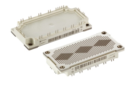 The new EconoPIM™ 3 1200 V/150 A is available either with solder pins or PressFIT pins. This applies to all variants featuring the IGBT4 chip in Trenchstop™ technology. In addition, the modules are optionally available with thermal interface material (TIM).