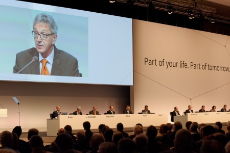 Wolfgang Mayrhuber, Chairman of the Supervisory Board Infineon Technologies AG, at his opening speech at the Annual General Meeting 2016.