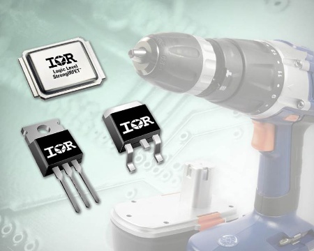 The Logic Level StrongIRFET™ Power MOSFETs are highly robust and can be driven directly from a microcontroller, reducing complexity of the electronic design in many electrical applications such as cordless power drills and saws.