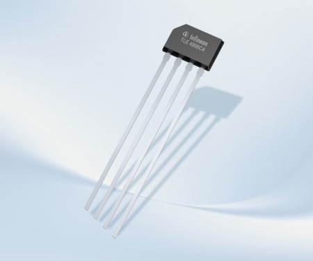 Der programmierbare lineare Hall-Sensor TLE4998C4 von Infineon wird von Volkswagen in elektrischen Lenksystemen eingesetzt.
