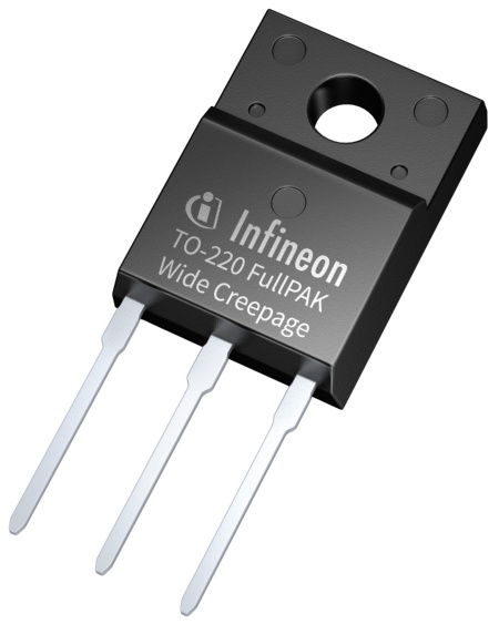 No need for workarounds such as silicon potting, the usage of sleeves, pre-bending of leads or others: Infineon’s news TO-220 FullPAK Wide Creepage package helps in reducing overall system costs.