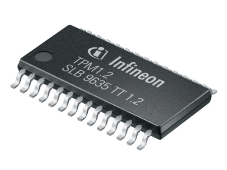 Infineons TPM, der SLB 9635 TT 1.2, ist als weltweit erster Sicherheits-Chip gemäß Trusted Computing Group (TCG) und Common Criteria zertifiziert