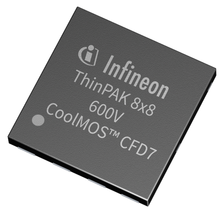 The 600 V CoolMOS CFD7 is up to 1.45 percent more efficient than its predecessor or competitor offerings. It combines all of the advantages of a fast switching technology with high commutation ruggedness, without impacting the easy implementation in the design-in process.