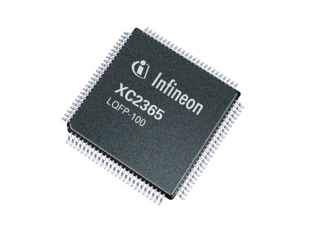 The XC2365 is a member of the X2300 microcontroller family for automotive safety applications (i.e. airbags, power steering). It offers 32-bit performance.