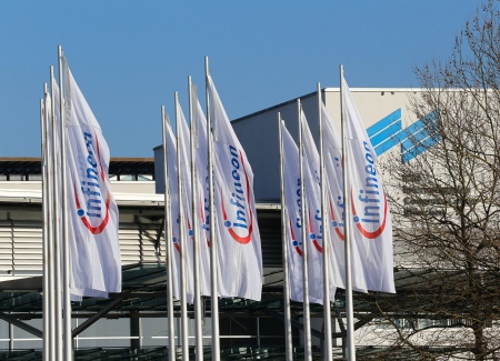Im Internationalen Congress Center München begrüßt die Infineon Technologies AG ihre Aktionäre